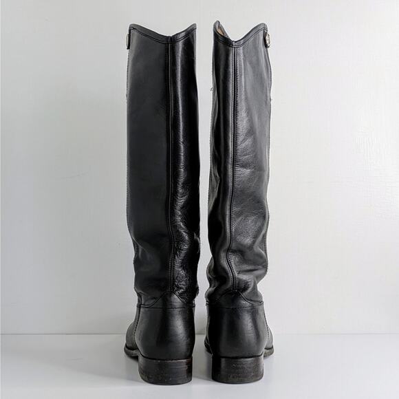Frye Boots Melissa Button 2 75477 Womens 8 Black Tall Knee High Riding Extended - Picture 7 of 16
